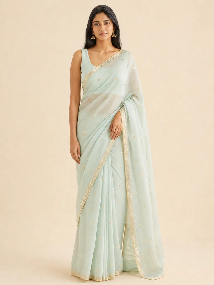 Chanderi Zari Border Saree